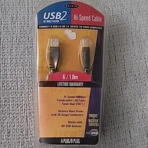 Belkin Hi Speed Cable USB2 40 times faster A plug/ B plug
